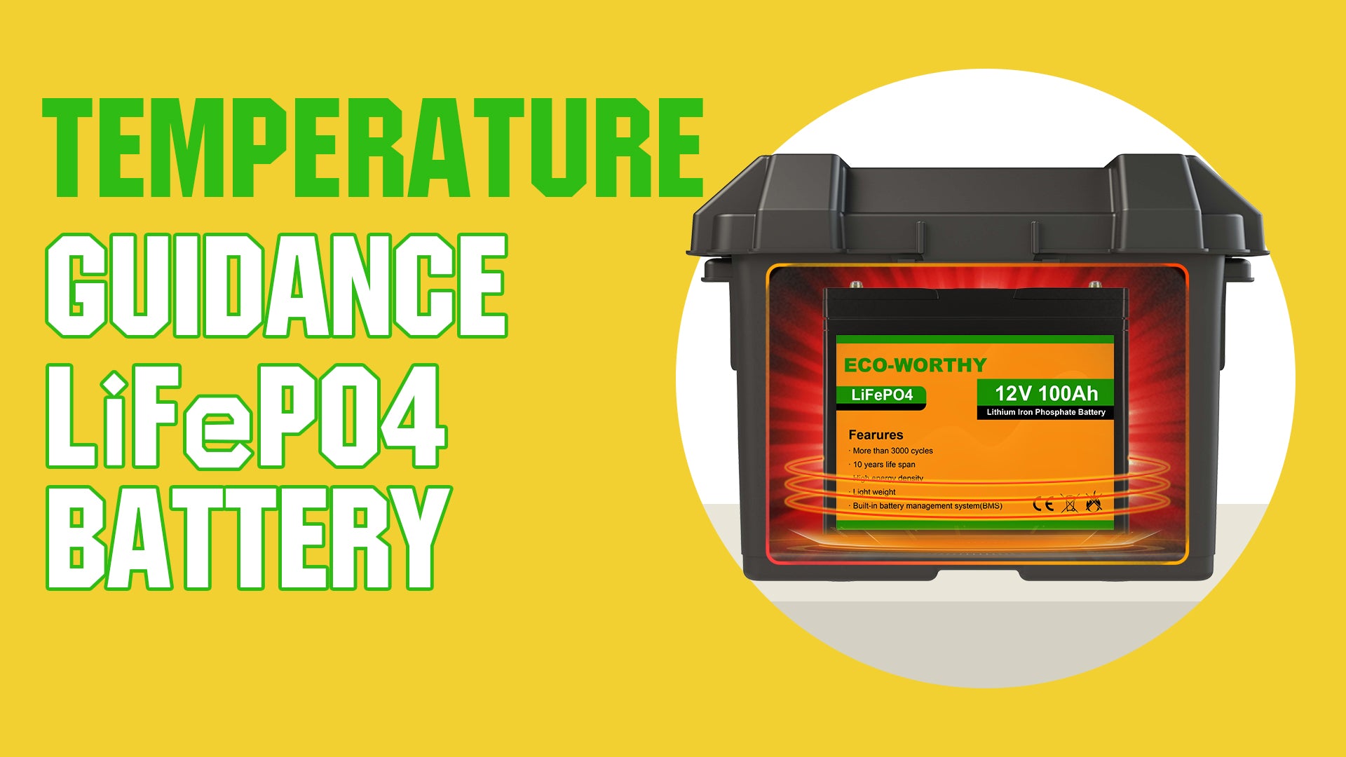 FAQ about Eco-worthy lithium battery working temperature and charging & discharging condition.