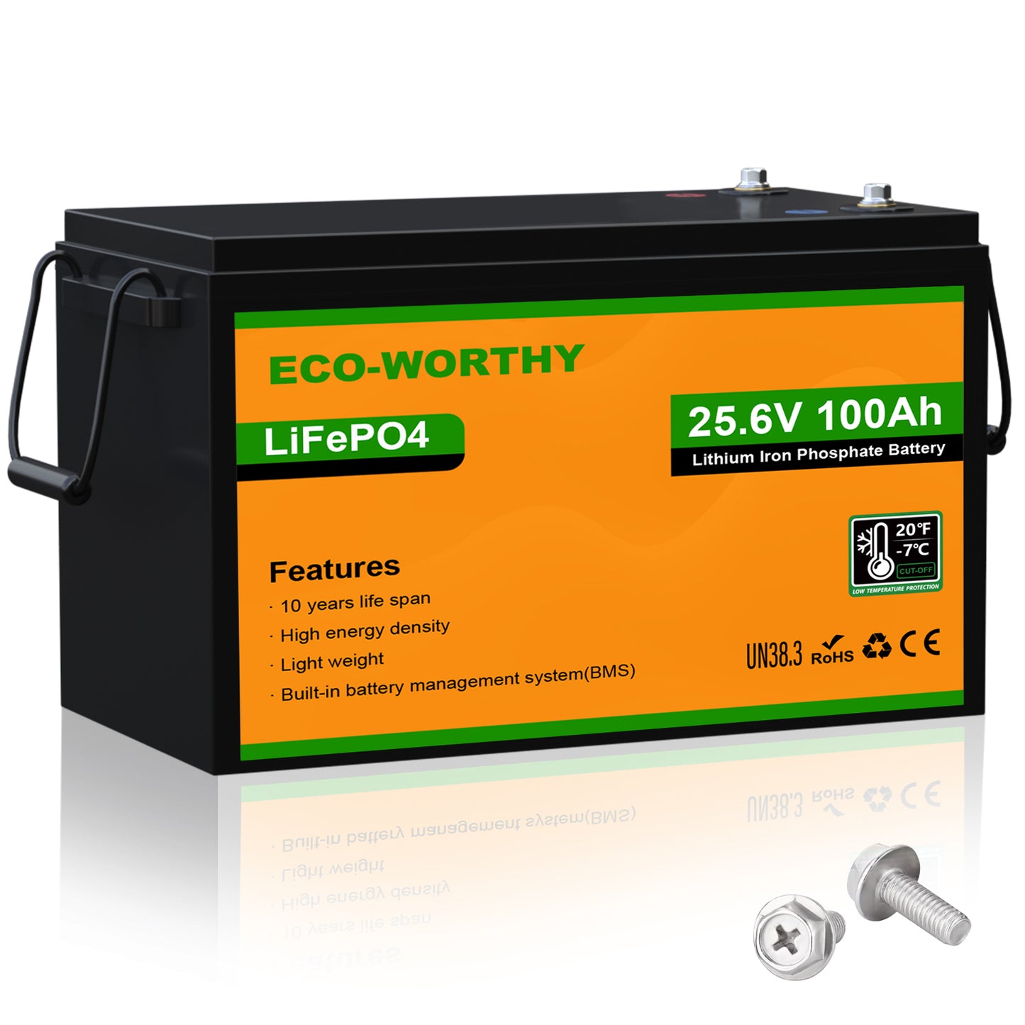 LiFePO4 24V 100Ah Lithium Iron Phosphate Battery
