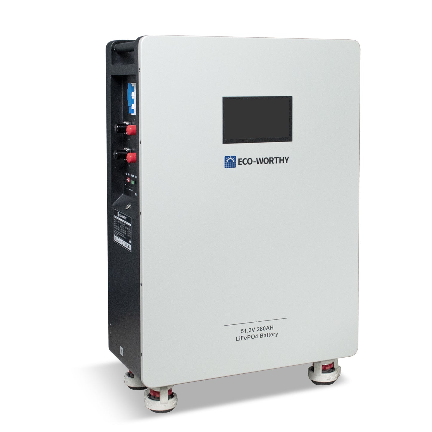 51.2V 280Ah LiFePO4 Floor Standing Battery with 250A circuit breaker for Off-grid Home Energy Storage