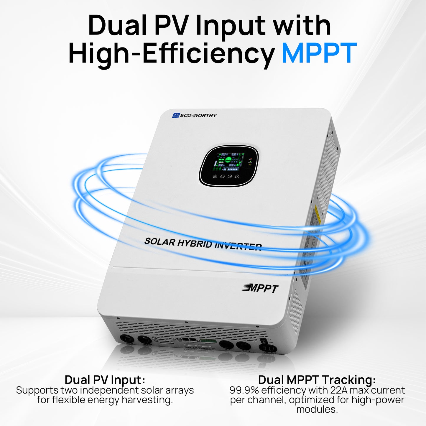 ECO-WORTHY 10KW Off-grid Inverter 48V 120V/240V Split Phase All-In-One Inverter