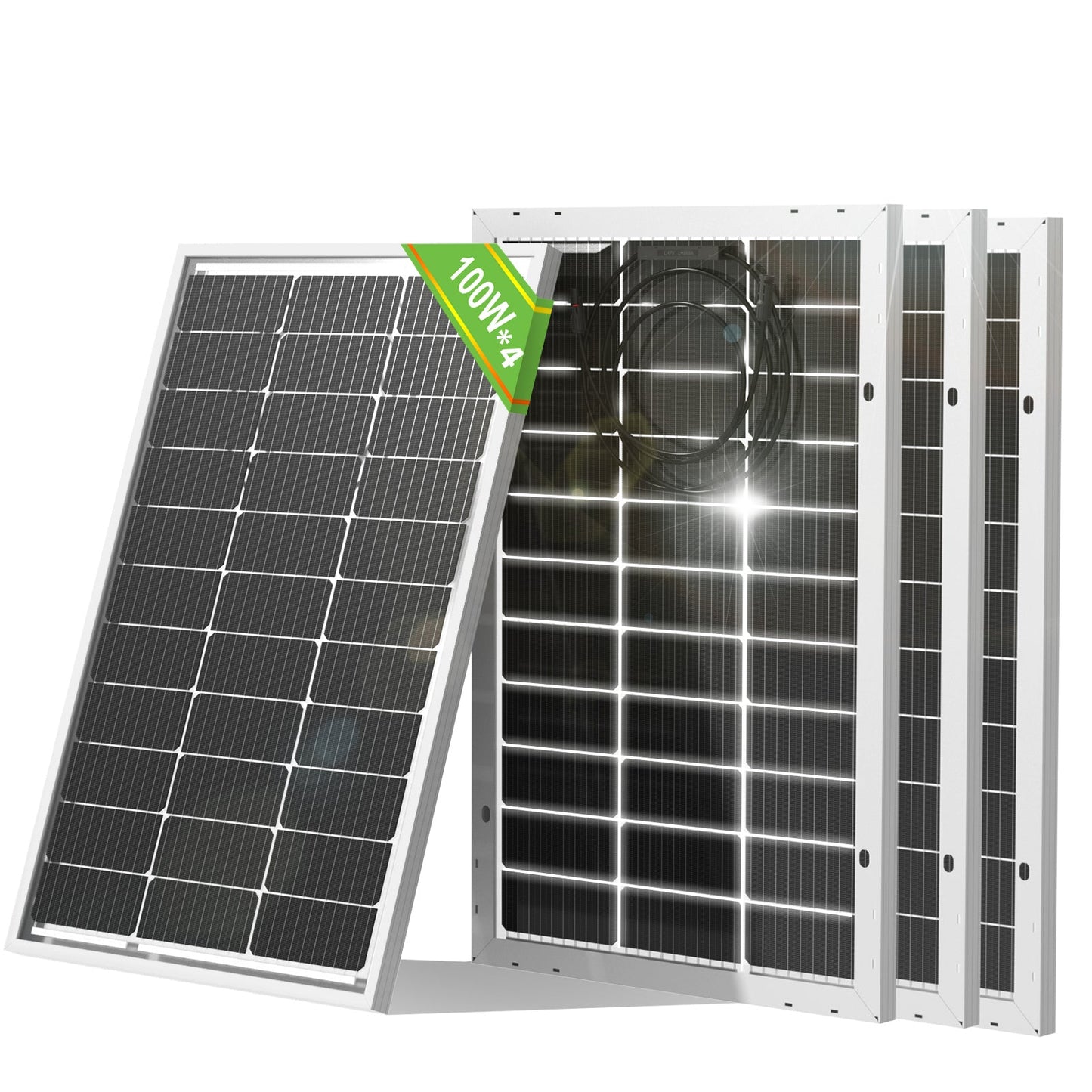Bifacial 100W 12V Monocrystalline Solar Panel - Solar panel - ECO - WORTHY