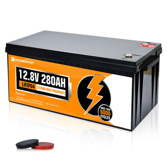Eco-Worthy LifePO4 12.8V 280Ah Lithium Iron Phosphate Battery