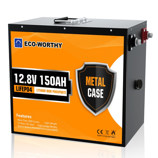 Eco-Worthy LifePO4 12.8V 150Ah Lithium Iron Phosphate Battery