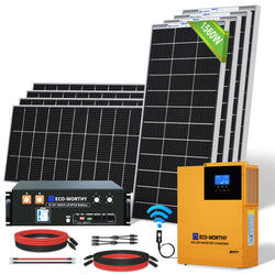 1560W 48V (8x195W) Complete Off Grid Solar Kit