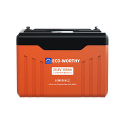 ECO-WORTHY 24V 100Ah Bluetooth Lithium Battery with BMS