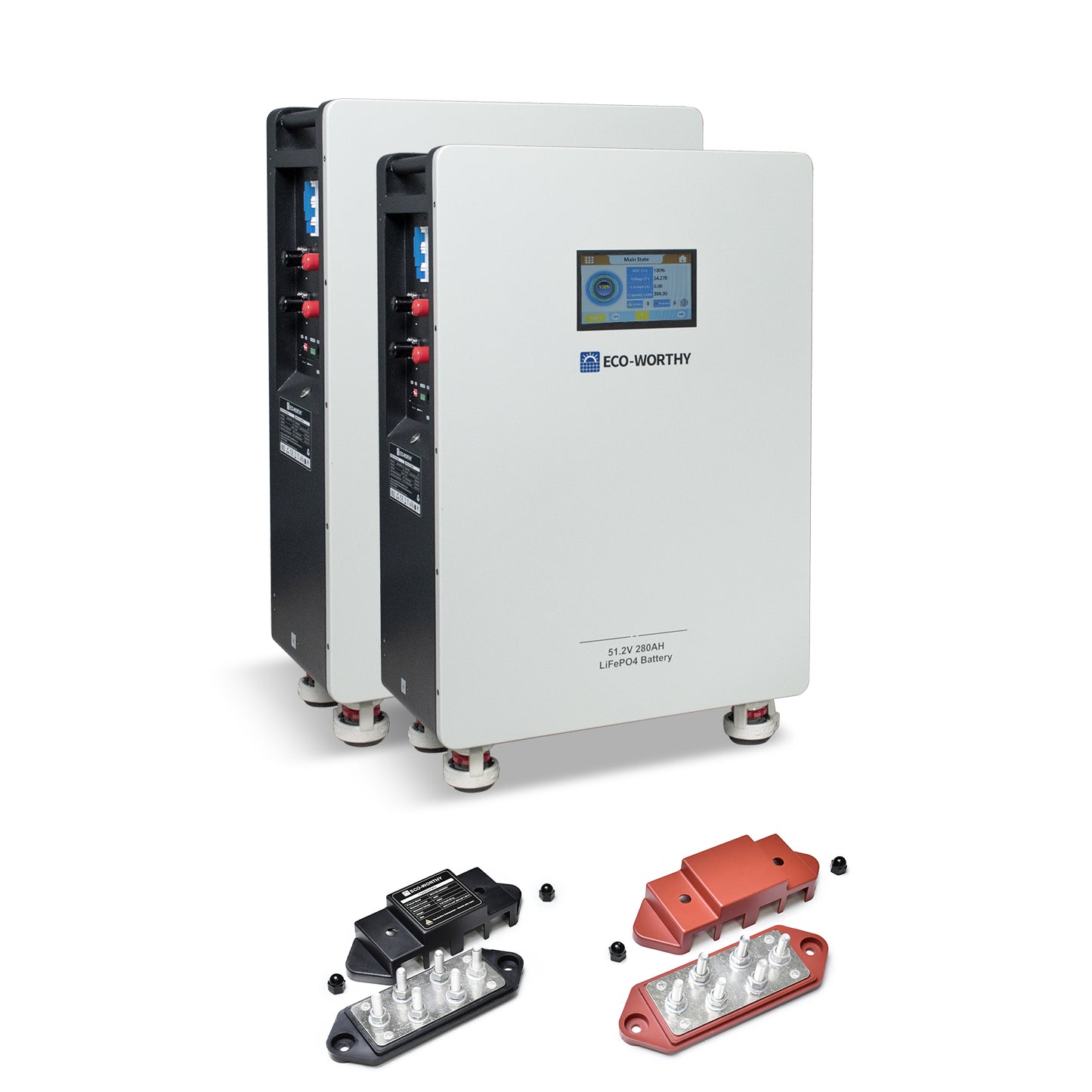 ECO-WORTHY 48V 280Ah LiFePO4 Battery| Solar Battery Backup for home | Wall Mount