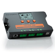 ECO-WORTHY Solar Charge Controller 30A Solar Panel Custom Battery Regulator, Dual USB Port Auto 12V/24V PWM for FLD/LiFePO4/SLD/GEL RV Solar System