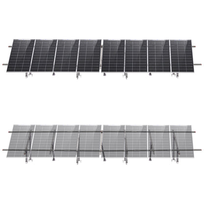 Updated Adjustable Multi-Piece Solar Panel Mounting Brackets for 5-8 Pieces of Solar Panels