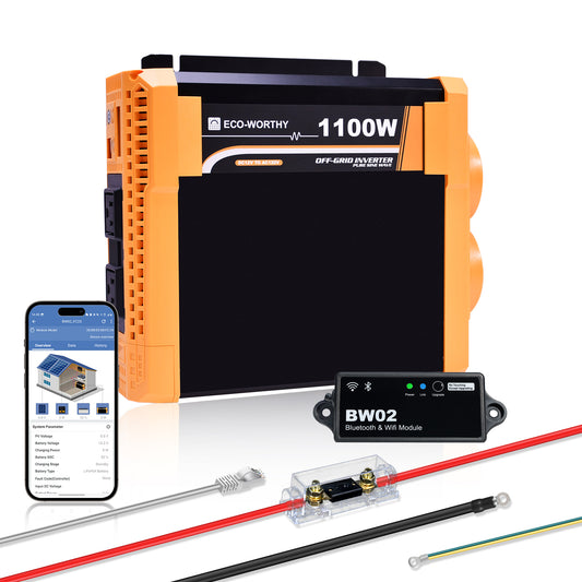 1100W Off Grid Pure Sine Wave Inverter 12V to 110V