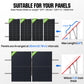 Upgraded Adjustable Multi-Piece Solar Panel Mounting Brackets for 1-4 Pieces of 200W 300W 400W Solar Panels