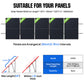 Updated Adjustable Multi-Piece Solar Panel Mounting Brackets for 5-8 Pieces of Solar Panels