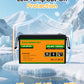 ECO-WORTHY 24V 100Ah LiFePO4 Lithium Battery, Upgraded Bluetooth Version, Deep Cycle Rechargeable Battery with Low-Temp Protection