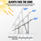 Updated Adjustable Multi-Piece Solar Panel Mounting Brackets for 5-8 Pieces of Solar Panels