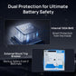 ECO-WORTHY 48V(51.2V) 100Ah Server Rack Battery,5.12kWh Lithium Battery,3U Size,With Bluetooth & Wifi(Version 3)