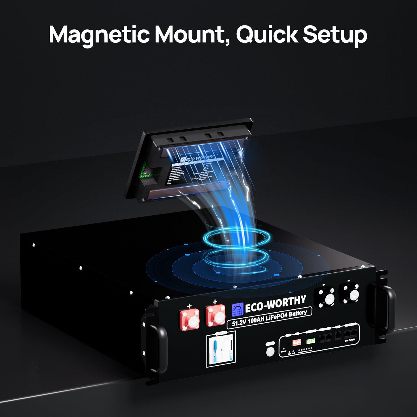 ESM100 Battery Monitor For 48v 100ah Server Rack Battery(Version3) and 48V 50ah Sever Rack Battery
