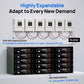 ECO-WORTHY 5.12KWh/30.72KWh Home Backup Power 48V 100Ah LiFePO4+5000W/10000W 48V Hybrid Inverter