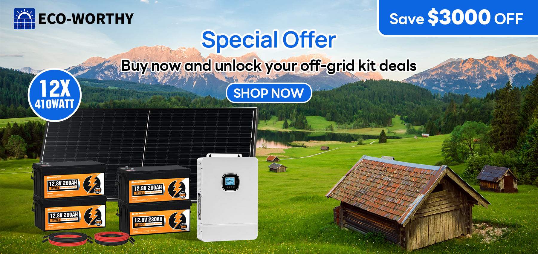 Solar Panel Kits, Lithium Battery & DIY Solar Power System – ECO-WORTHY
