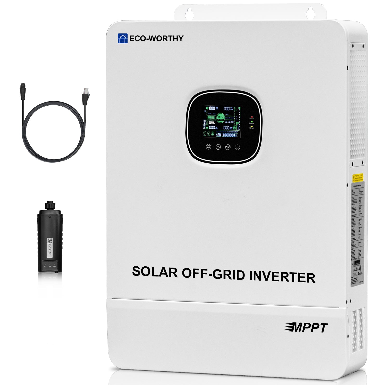 10000W Solar Off - grid Split - phase AIO Inverter, 48Vdc to 120Vac/240Vac,11000W@500V PV Input | UL 1741 - charge inverter - ECO - WORTHY