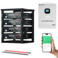 ECO-WORTHY 5.12KWh/30.72KWh Home Backup Power 48V 100Ah LiFePO4+5000W/10000W 48V Hybrid Inverter