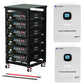 ECO-WORTHY 5.12KWh/30.72KWh Home Backup Power 48V 100Ah LiFePO4+5000W/10000W 48V Hybrid Inverter