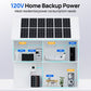 ECO-WORTHY 5.12KWh/30.72KWh Home Backup Power 48V 100Ah LiFePO4+5000W/10000W 48V Hybrid Inverter