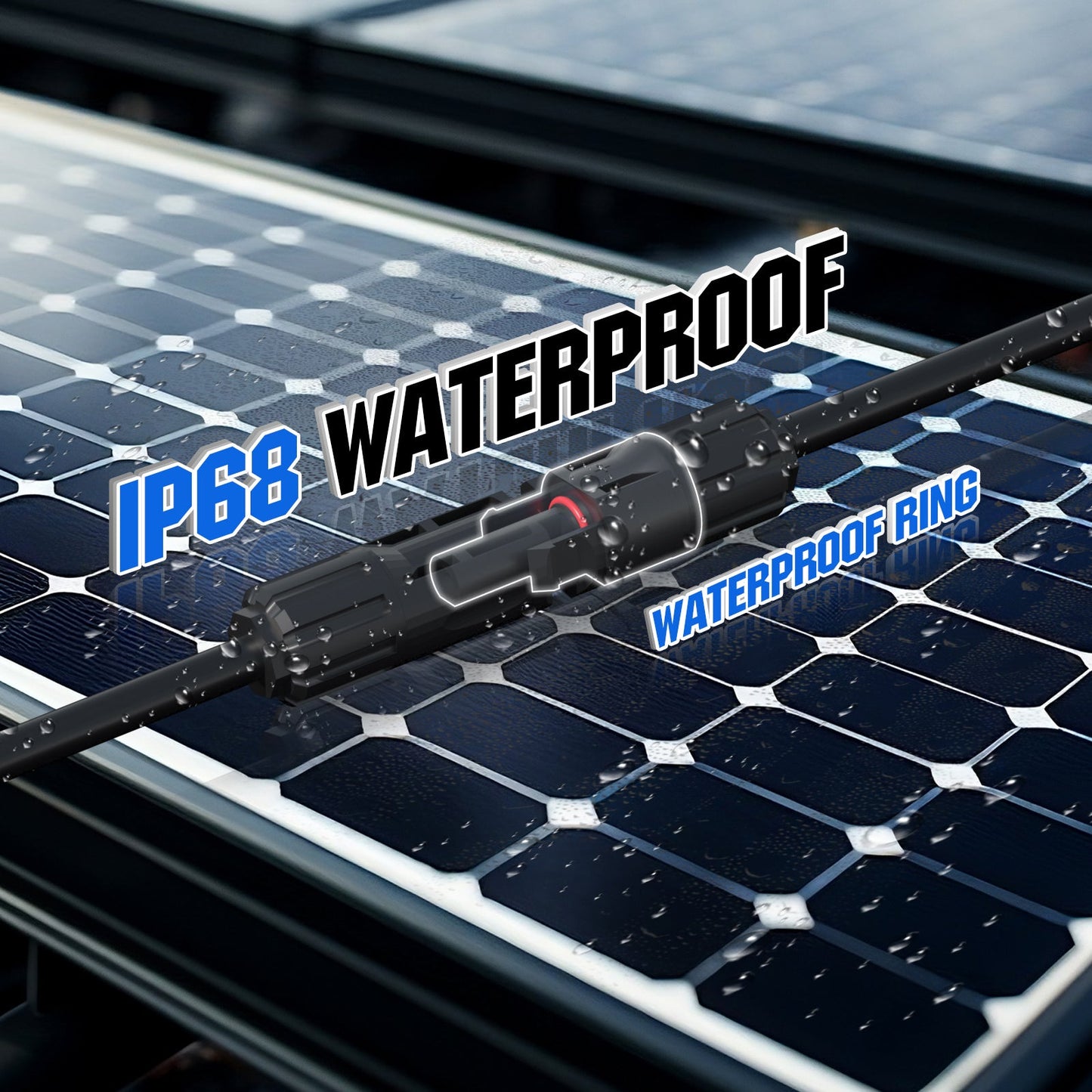 12AWG 1 Pair Solar MC4 Y Parallel Branch Connectors MFF&FMM Pair - wirings - ECO - WORTHY