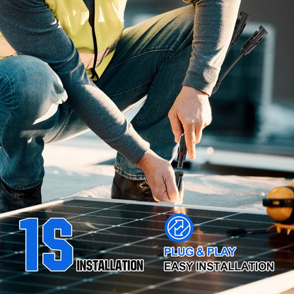 12AWG 1 Pair Solar MC4 Y Parallel Branch Connectors MFF&FMM Pair - wirings - ECO - WORTHY