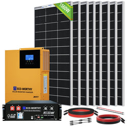 ECO-WORTHY 1560W 48V (8x195W) Complete Off Grid Solar Kit
