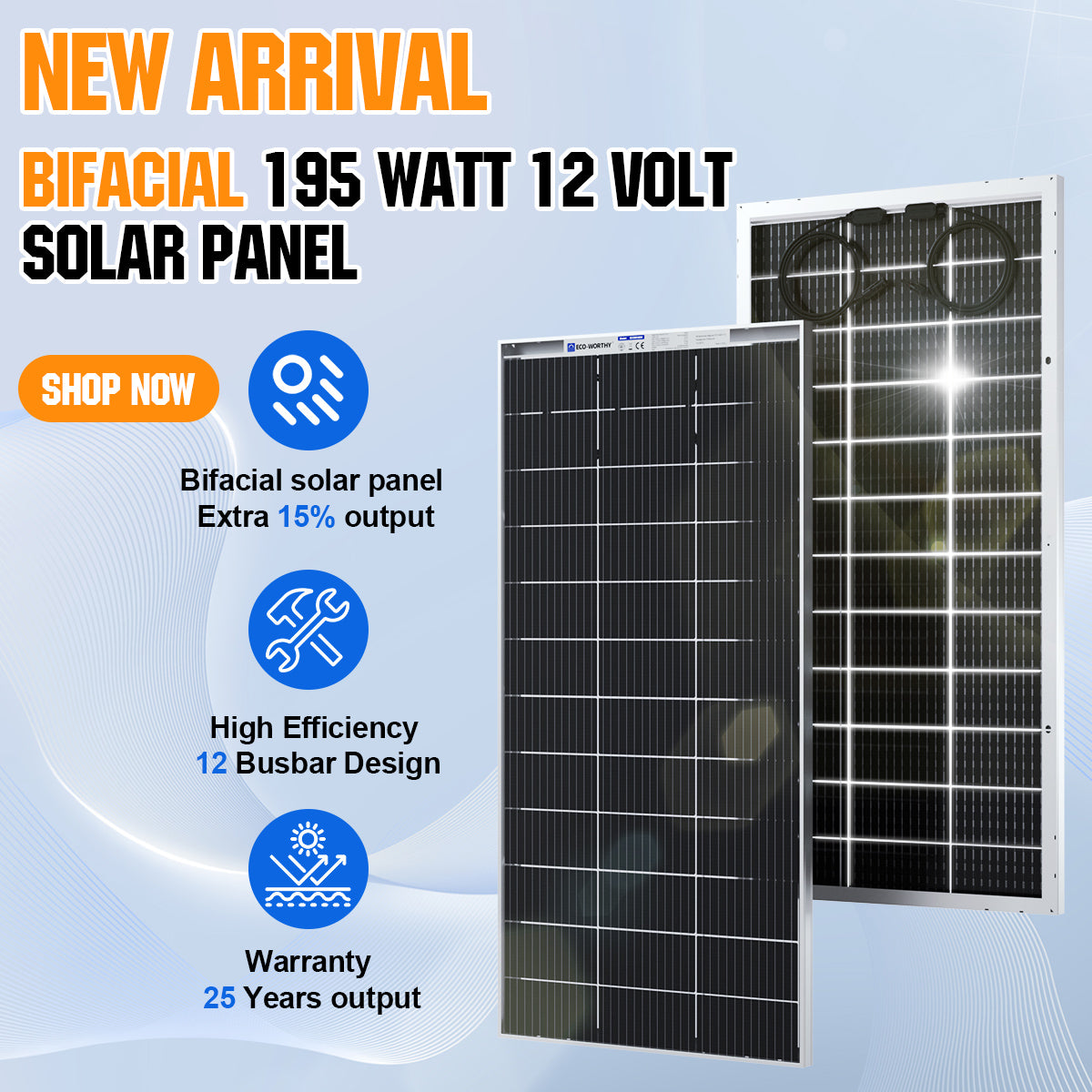 KIT FOTOVOLTAICO 1 KW PWM INVERTER 2000W PANNELLO SOLARE 100W