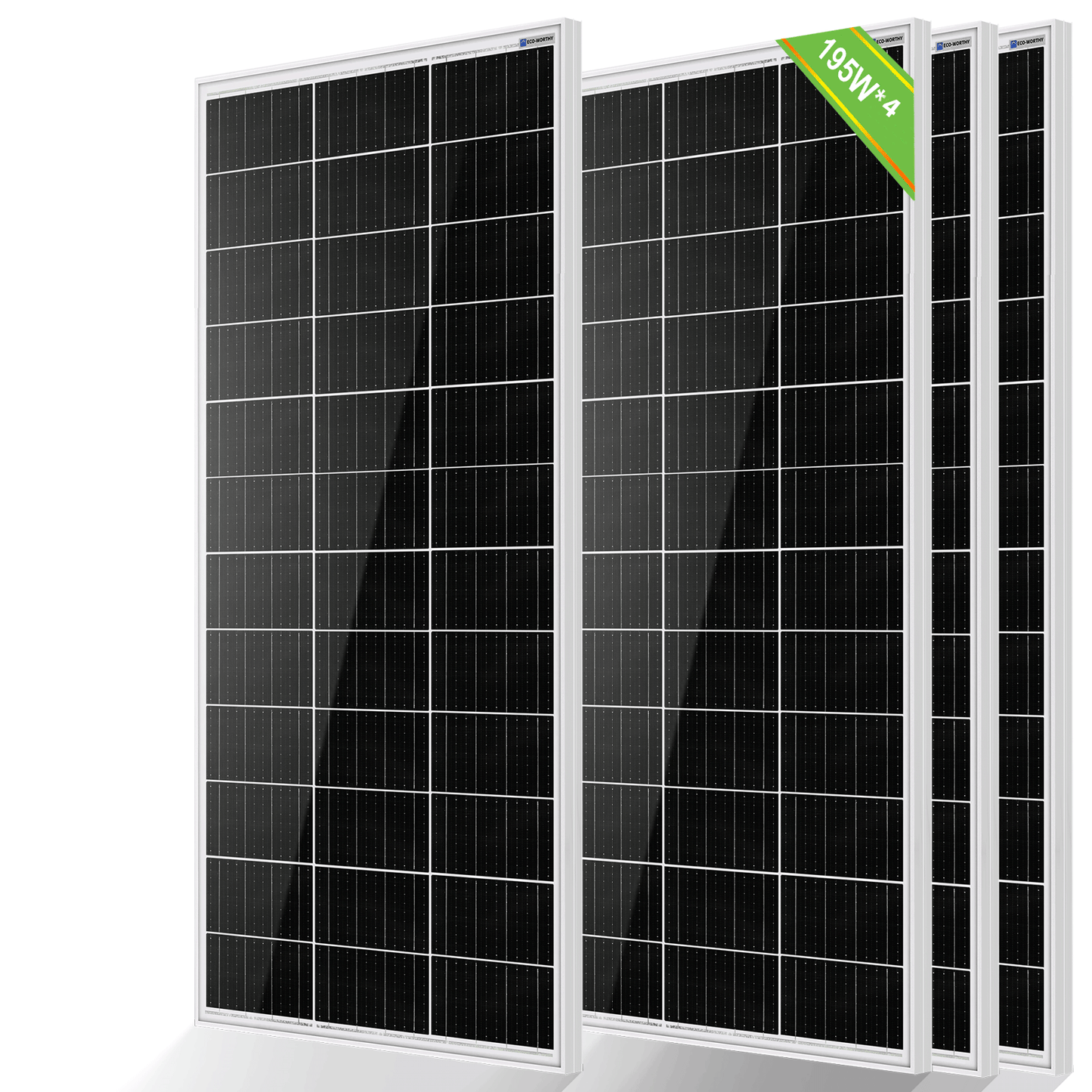195W 12V Monocrystalline Solar Panel - Solar panel - ECO - WORTHY