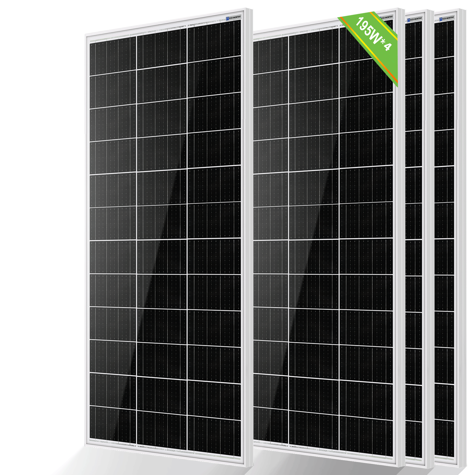 195W 12V Monocrystalline Solar Panel - Solar panel - ECO - WORTHY