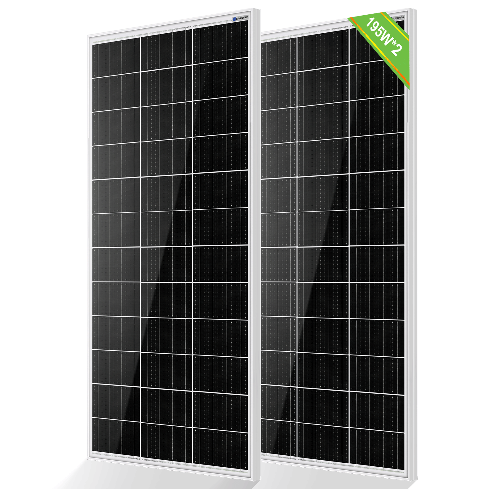 195W 12V Monocrystalline Solar Panel - Solar panel - ECO - WORTHY