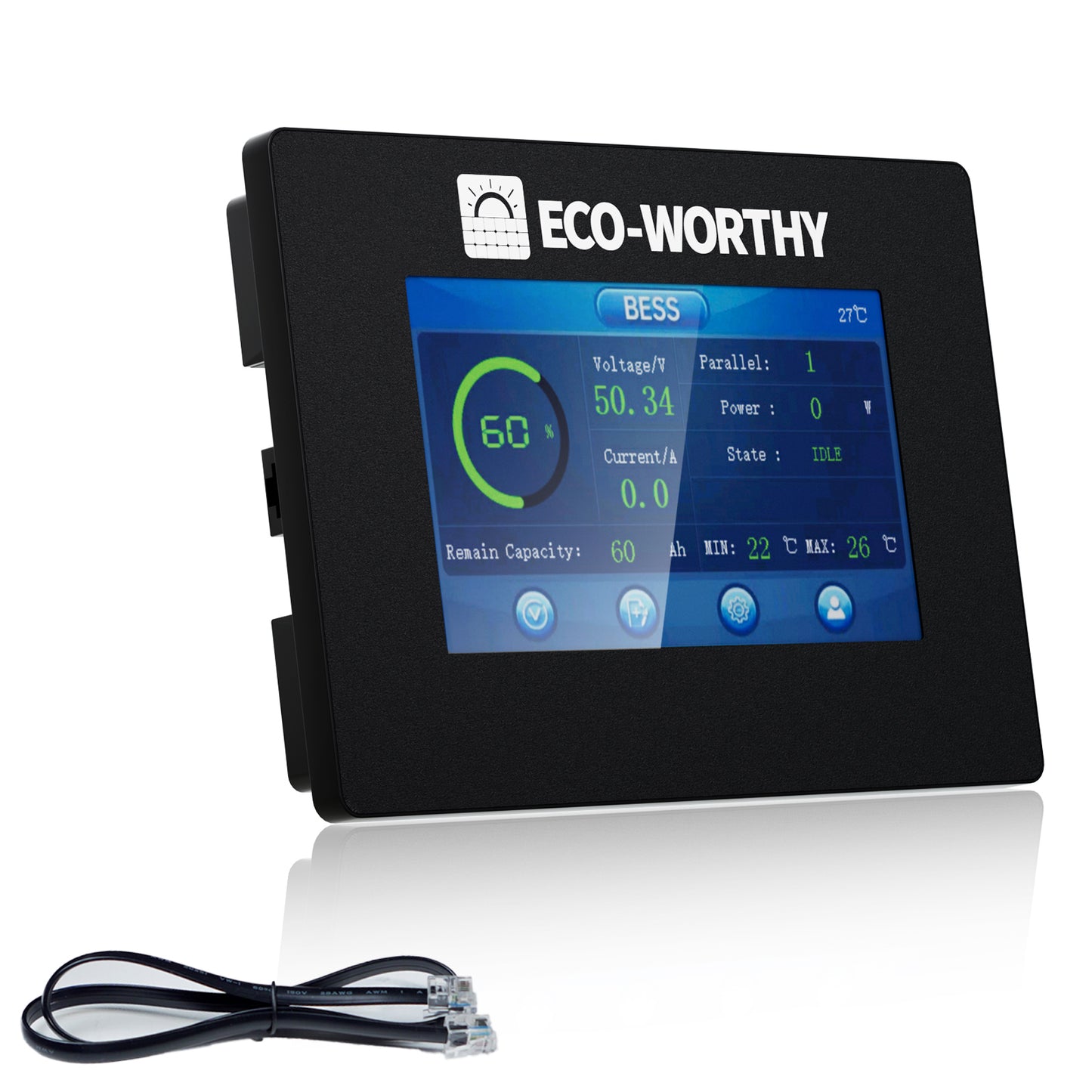 ESM100 Battery Monitor For 48v 100ah Server Rack Battery(Version3) and 48V 50ah Sever Rack Battery