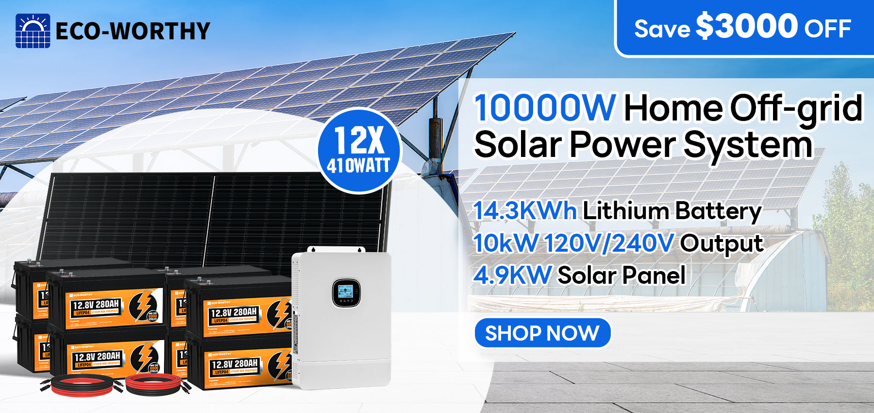 Solar Panel Kits, Lithium Battery & DIY Solar Power System – ECO-WORTHY