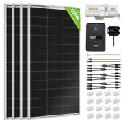 400W 12V (4x100W) Complete MPPT Off Grid Solar Kit