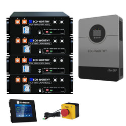 ECO-WORTHY Home Backup Power Bundle with 48V 100ah Battery and 10kW Inverter
