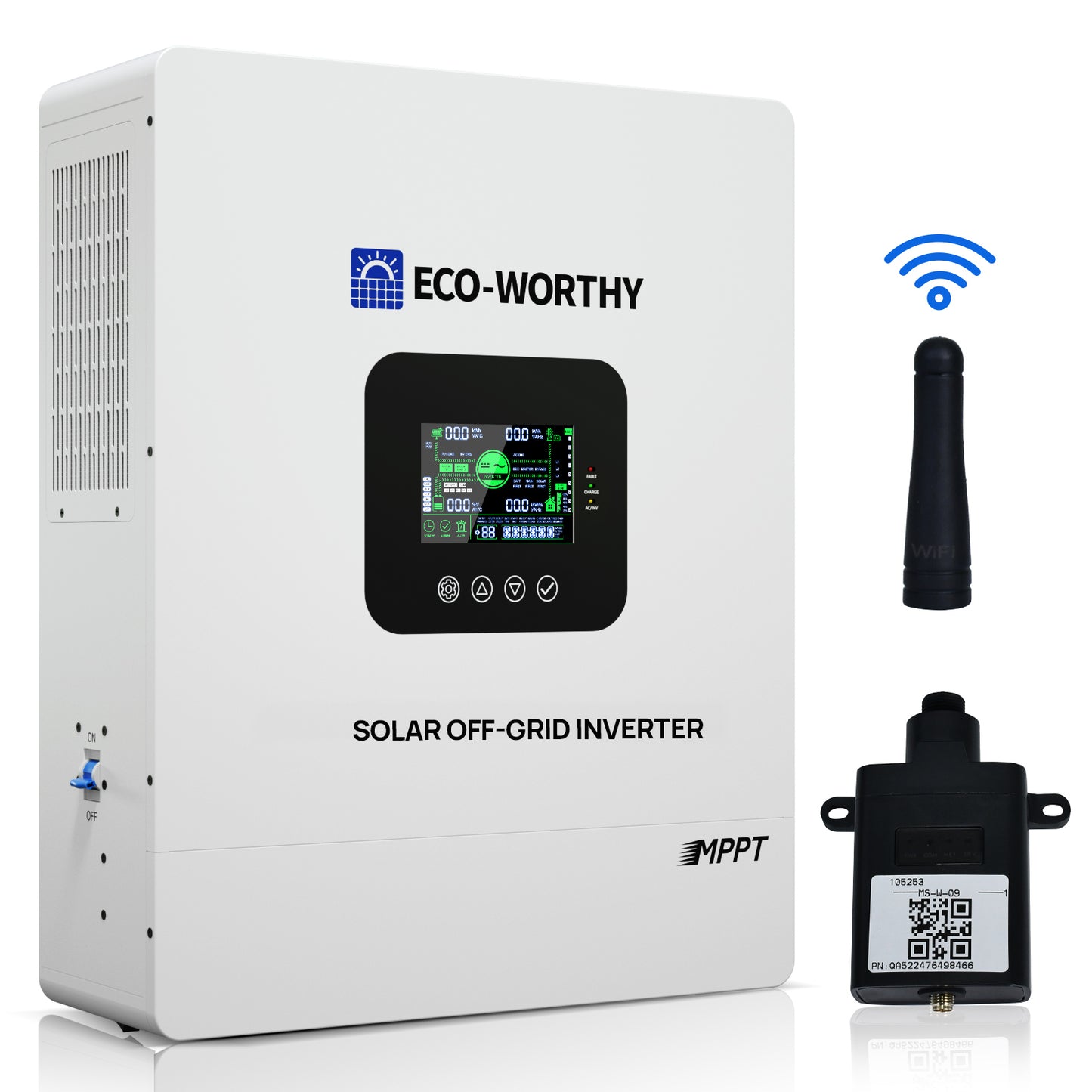 5000W Solar Off-grid Inverter Charger 48V DC to 120V AC Split Phase Power Inverter