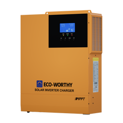 ECO-WORTHY 3500W Solar Off-grid AIO Inverter, 48Vdc to 120Vac, 4400W@150V PV Input