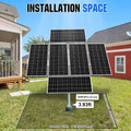 Dual Axis Solar Tracker System - Mounting brackets - ECO - WORTHY