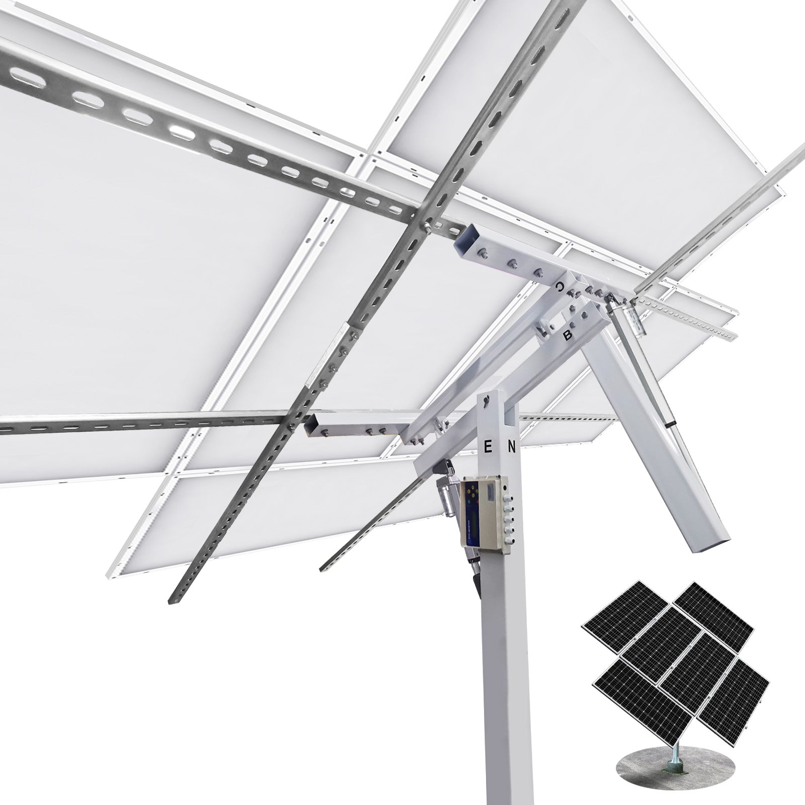 Dual Axis Solar Tracker System - Mounting brackets - ECO - WORTHY