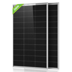 ECO-WORTHY 195W N-Type Bifacial Solar Panel High Efficiency