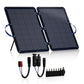 ECO - WORTHY 100W Portable Solar Panel – Foldable, IP65 Waterproof, 18V Monocrystalline Charger w/ 8 - in - 1 Connector & Adjustable Stand for Outdoor Camping, RV, and Power Stations - Solar panel - ECO - WORTHY