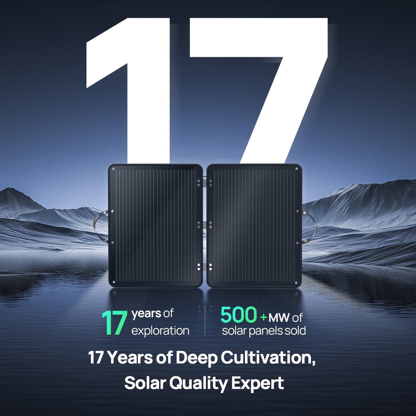 ECO - WORTHY 100W Portable Solar Panel – Foldable, IP65 Waterproof, 18V Monocrystalline Charger w/ 8 - in - 1 Connector & Adjustable Stand for Outdoor Camping, RV, and Power Stations - Solar panel - ECO - WORTHY