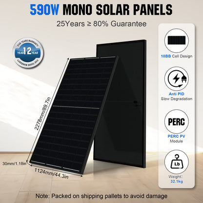 Eco - Worthy 10kw Complete Off - Grid Solar Power System |20.48kWh to 30.72kWh Battery | 10000W 120/240V | 8260W to 10620W PV - kits - ECO - WORTHY