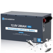 Eco-Worthy 12V 280Ah Metal Case LiFePO4 Lithium Battery With Bluetooth and low-temp protection
