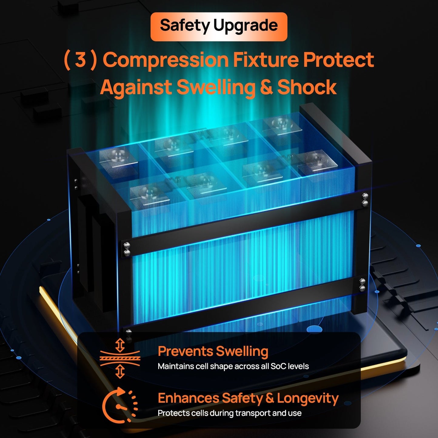 ECO - WORTHY 12V 314AH Lifepo4 Lithium Battery Bluetooth with SOC LEDs and Low Temp Protection Version2 - lithium battery - ECO - WORTHY