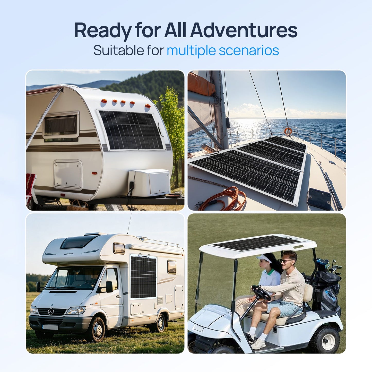 ECO-WORTHY 130 Watt 18BB Flexible Solar Panels - Solar panel - ECO-WORTHY