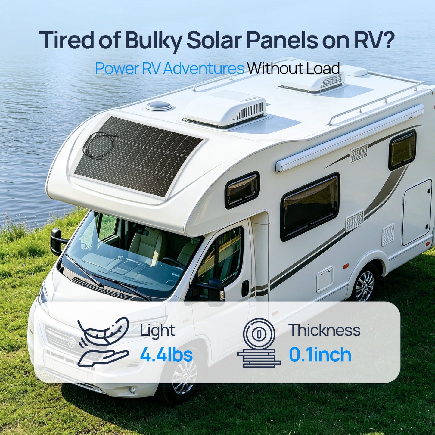 ECO-WORTHY 130 Watt 18BB Flexible Solar Panels - Solar panel - ECO-WORTHY
