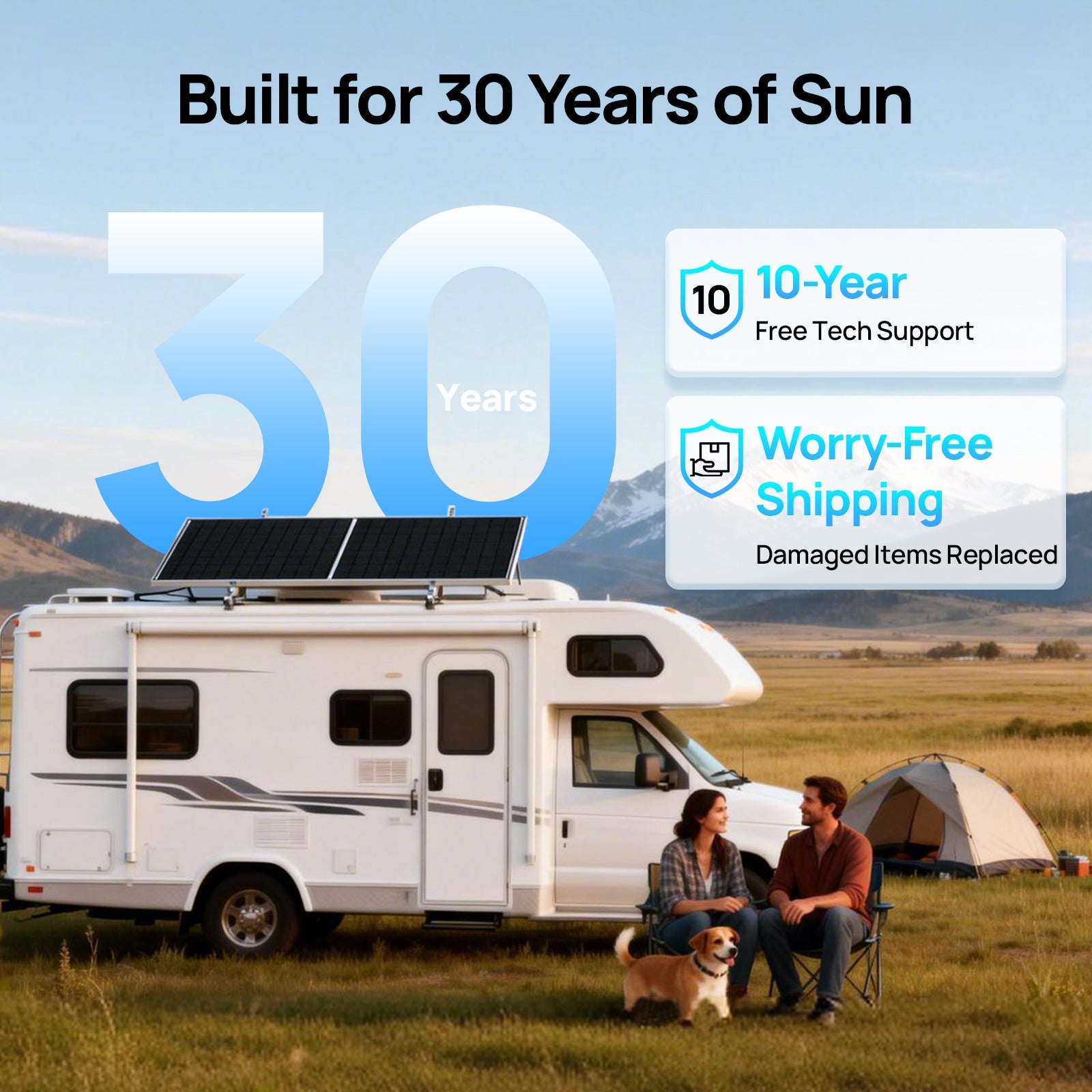 ECO-WORTHY 195W N-Type 18BB Bifacial Solar Panel with 25% High Conversion Efficiency - Solar panel - ECO-WORTHY