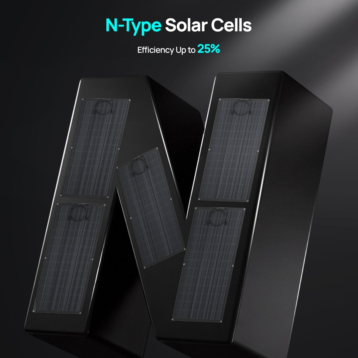 ECO-WORTHY 200W Flexible HJT Solar Panels 18V ETFE 18BB - Solar panel - ECO-WORTHY